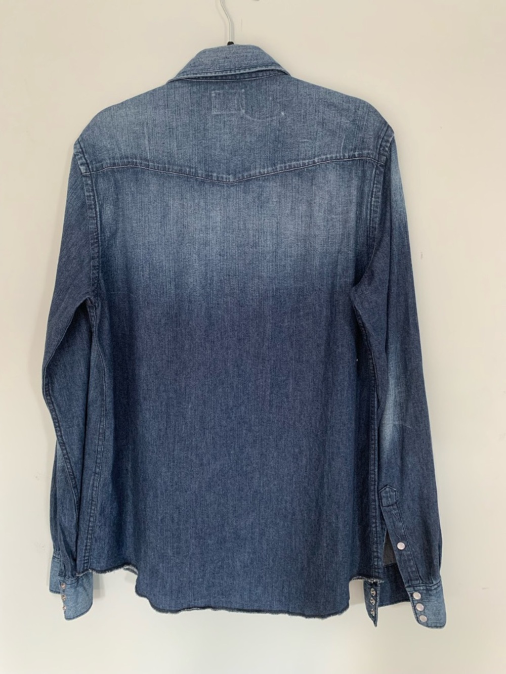 Acne Denim Shirt in Medium Blue - Picture 5 of 7